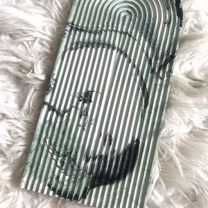 Custom handmade cement decorative arch tray decor